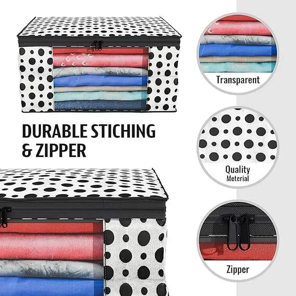 Aspora_Foldable_Clothes_Storage_Organizer_Box_with_Zipper_&_Transparent_Window_Cotton_Laundry_Bag_(White)