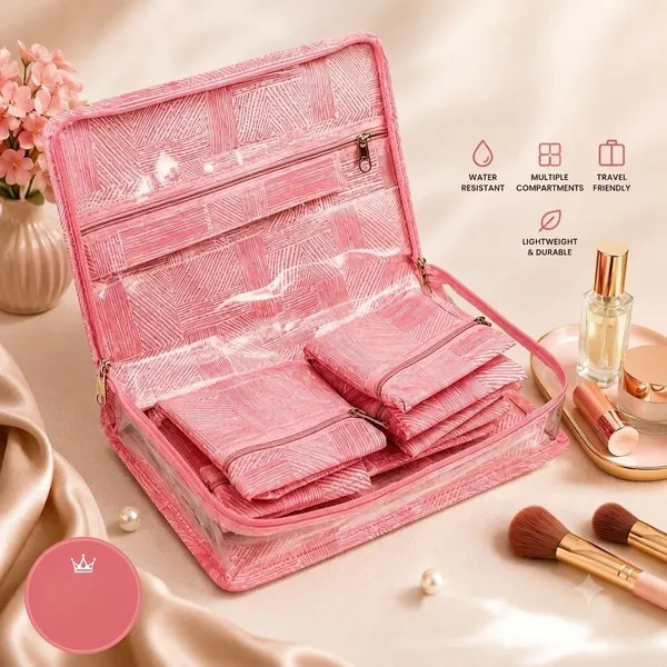 Aspora_Jewellery_Organiser_Box_with_10_Zip_Pouches_|_Travel_Jewelry_Storage_Case_Jewellery_Vanity_Box_(Pink)