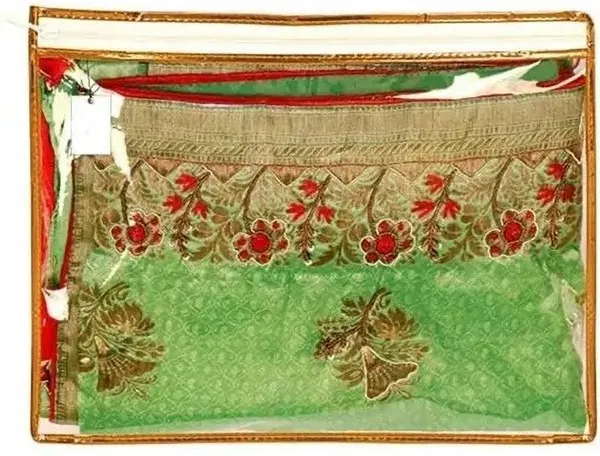 Aspora_Saree_Cover_garment_bag_(Golden_2,12_Pcs)_Cloth_Cover_(Transparent)