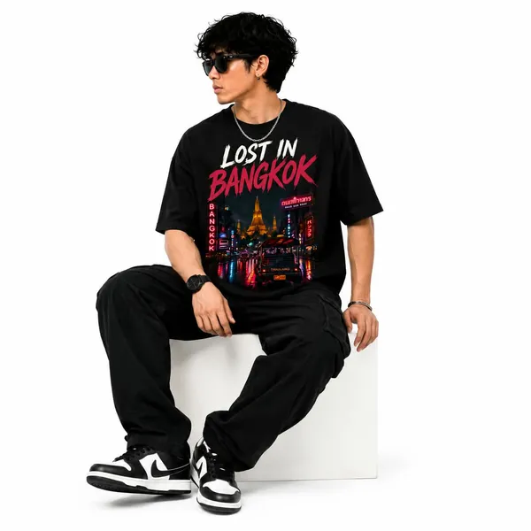 Lost_In_Bangkok_Oversized_Graphic_T_Shirt_Streetwear_Heavyweight_Tee