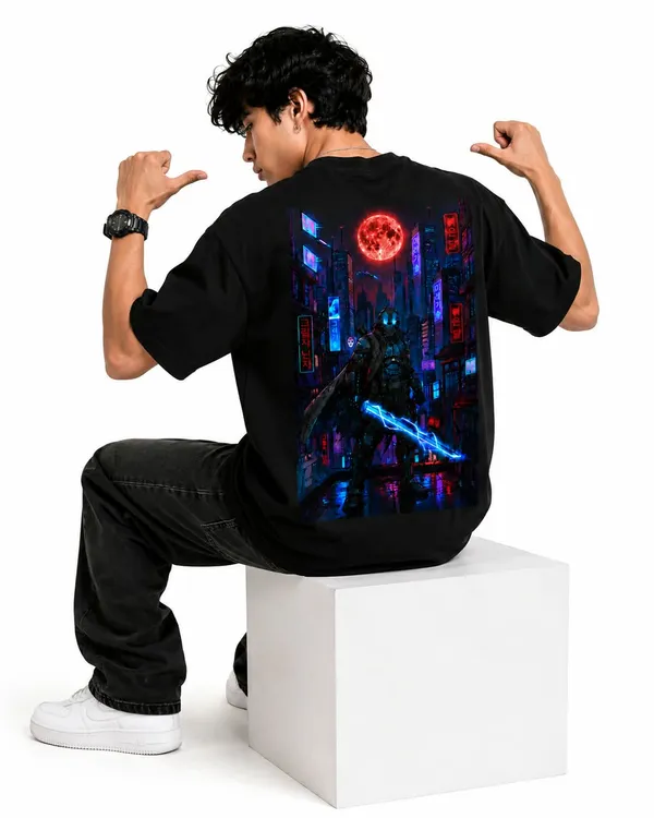 Cyber_Ninja_Blood_Moon_Oversized_Graphic_T_Shirt_Cyberpunk_Anime_Streetwear_Tee