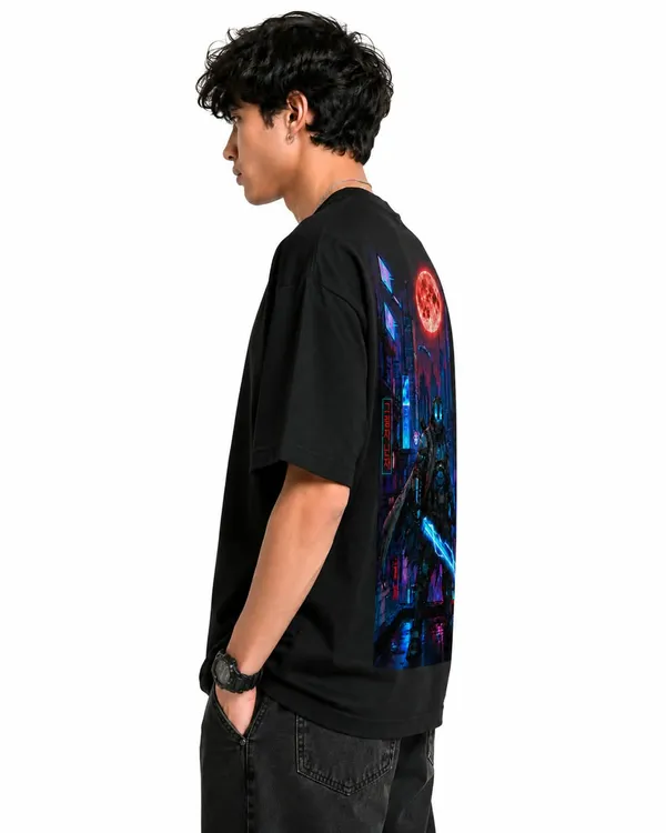 Cyber_Ninja_Blood_Moon_Oversized_Graphic_T_Shirt_Cyberpunk_Anime_Streetwear_Tee