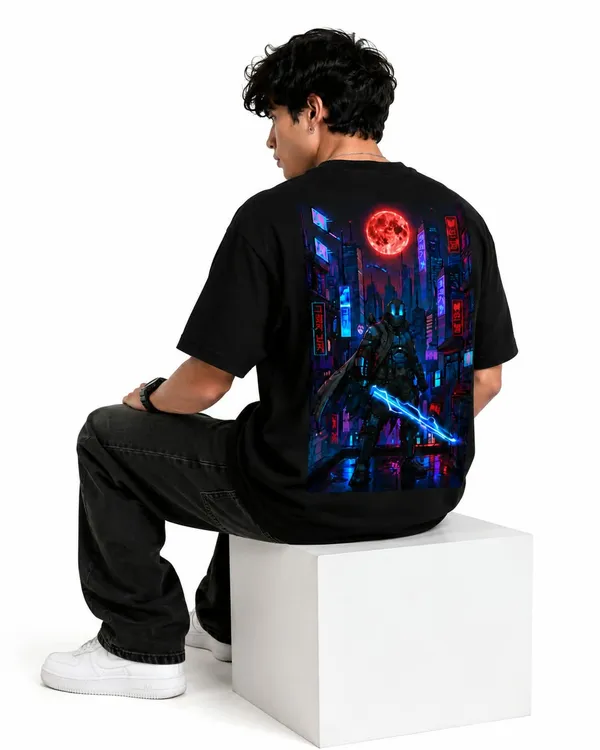 Cyber_Ninja_Blood_Moon_Oversized_Graphic_T_Shirt_Cyberpunk_Anime_Streetwear_Tee
