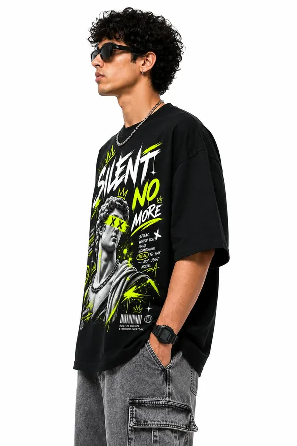 Silent_No_More_Renaissance_Sculpture_Oversized_Graphic_T_Shirt_Neon_Streetwear_Tee