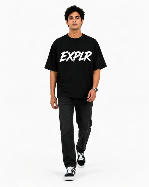 Explr_Brush_Stroke_Typography_Oversized_T_Shirt_Minimalist_Streetwear_Graphic_Tee