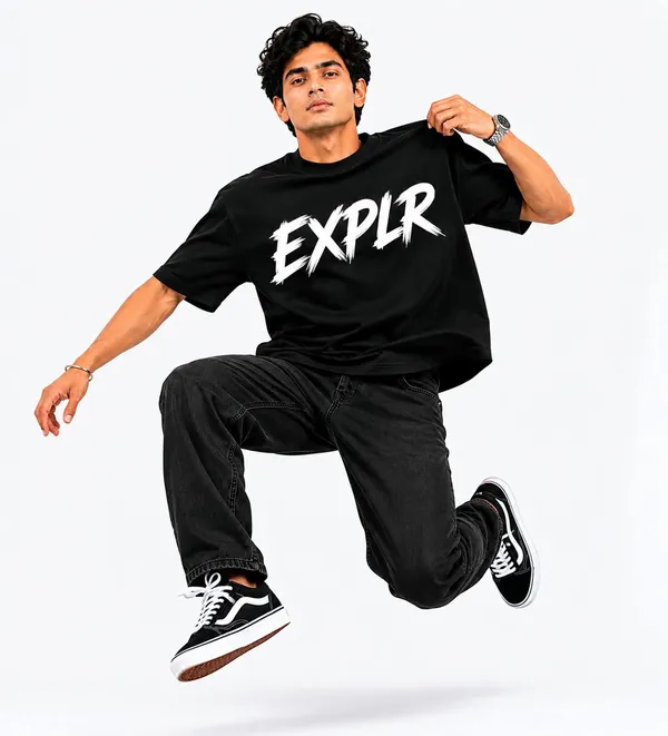 Explr_Brush_Stroke_Typography_Oversized_T_Shirt_Minimalist_Streetwear_Graphic_Tee