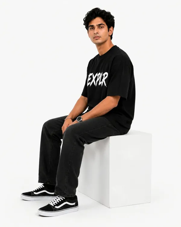 Explr_Brush_Stroke_Typography_Oversized_T_Shirt_Minimalist_Streetwear_Graphic_Tee