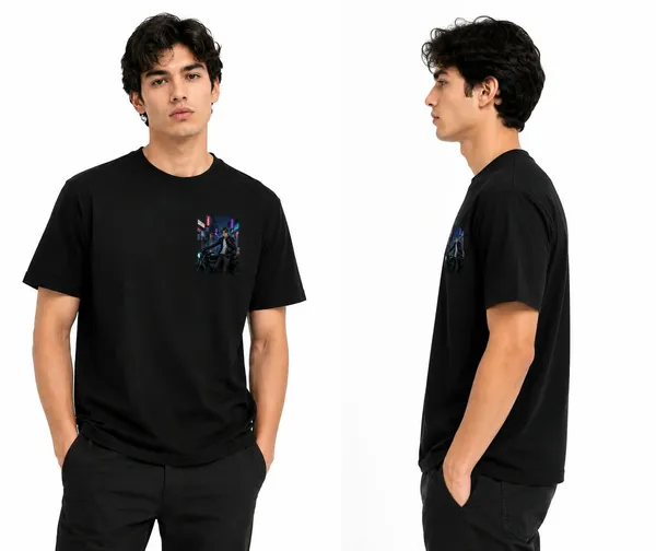 Seoul_Night_Rider_Anime_Biker_Graphic_T_Shirt_Cyber_City_Streetwear_Tee