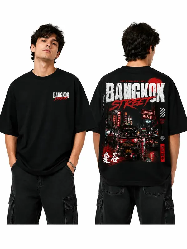 Bangkok_Street_Chinatown_Neon_Oversized_Graphic_T_Shirt_Urban_Asian_Streetwear_Tee