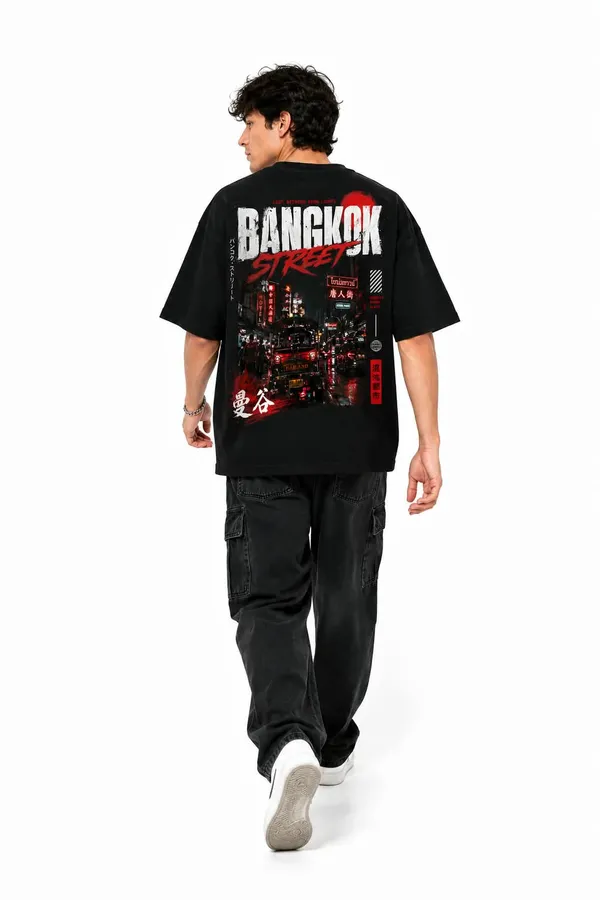 Bangkok_Street_Chinatown_Neon_Oversized_Graphic_T_Shirt_Urban_Asian_Streetwear_Tee