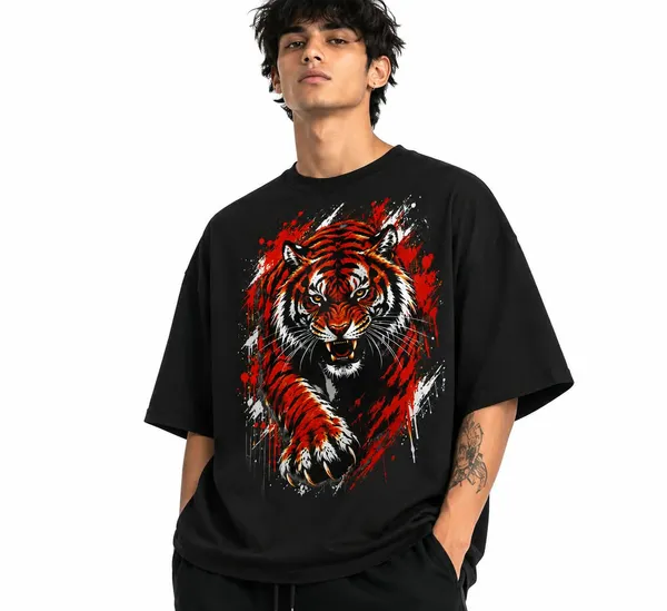 Roaring_Tiger_Blood_Splatter_Oversized_Graphic_T_Shirt_Japanese_Beast_Streetwear_Tee