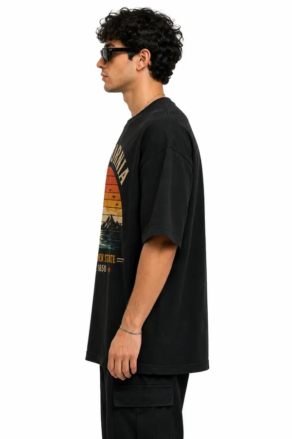 California_The_Golden_State_Retro_Sunset_Oversized_Graphic_T_Shirt_Vintage_Streetwear_Tee