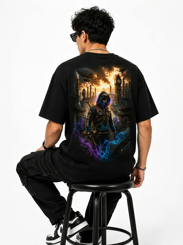 Cyber_Steampunk_Rogue_Oversized_Graphic_T_Shirt_Dark_Dystopian_Streetwear_Tee