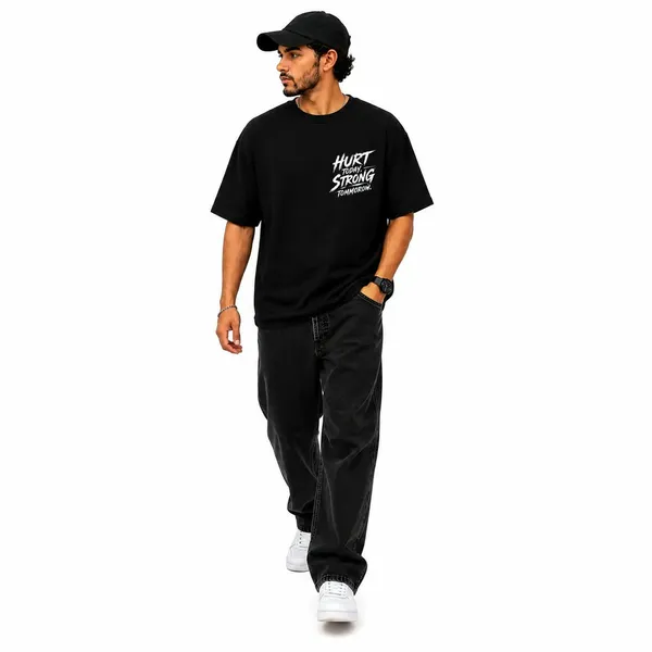 Hurt_Today_Strong_Tomorrow_Distressed_Typography_Oversized_Graphic_T_Shirt_Gym_Streetwear_Heavyweight_Tee