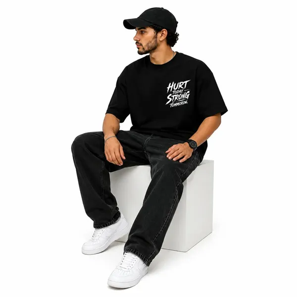 Hurt_Today_Strong_Tomorrow_Distressed_Typography_Oversized_Graphic_T_Shirt_Gym_Streetwear_Heavyweight_Tee