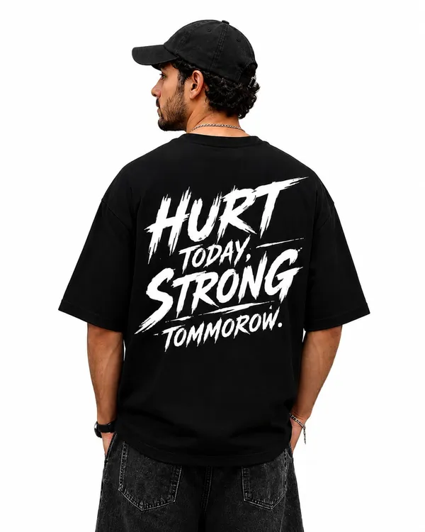 Hurt_Today_Strong_Tomorrow_Distressed_Typography_Oversized_Graphic_T_Shirt_Gym_Streetwear_Heavyweight_Tee