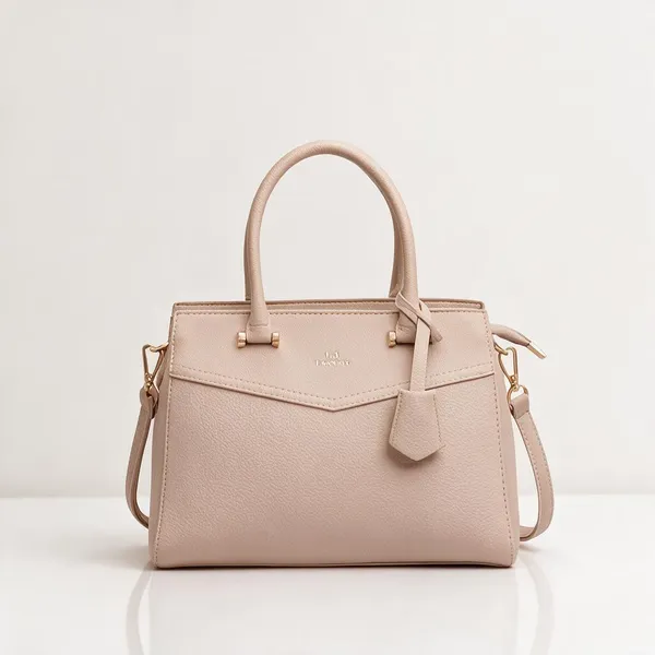 Beige_Premium_Pu_Leather_Tote_Handbag_For_Women