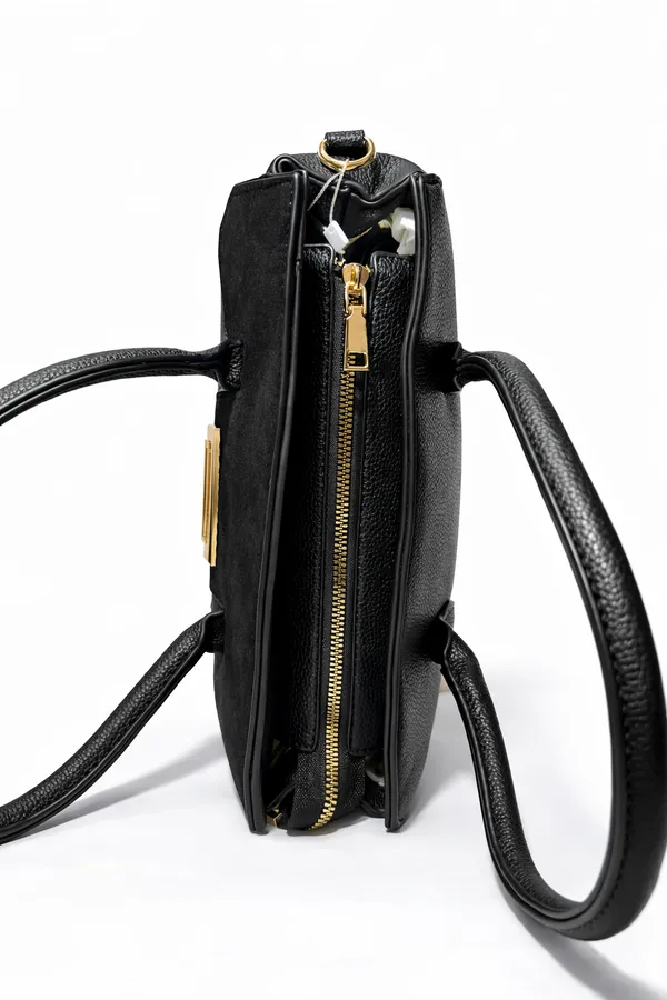 Black_Premium_Pu_Leather_Tote_Handbag_For_Women