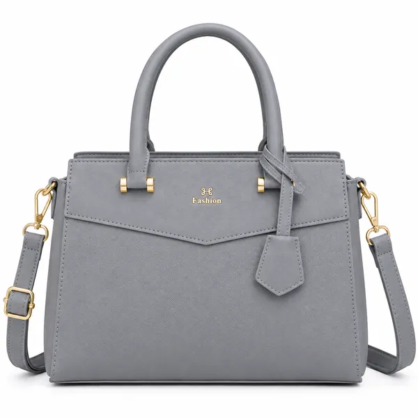 Grey_Premium_Pu_Leather_Tote_Handbag_For_Women