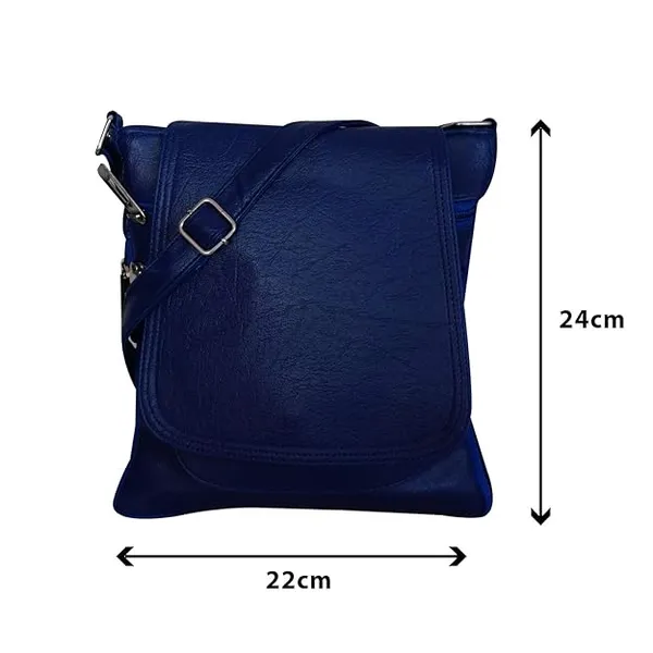 Blue_Premium_Faux_Leather_Sling_Bag_For_Women