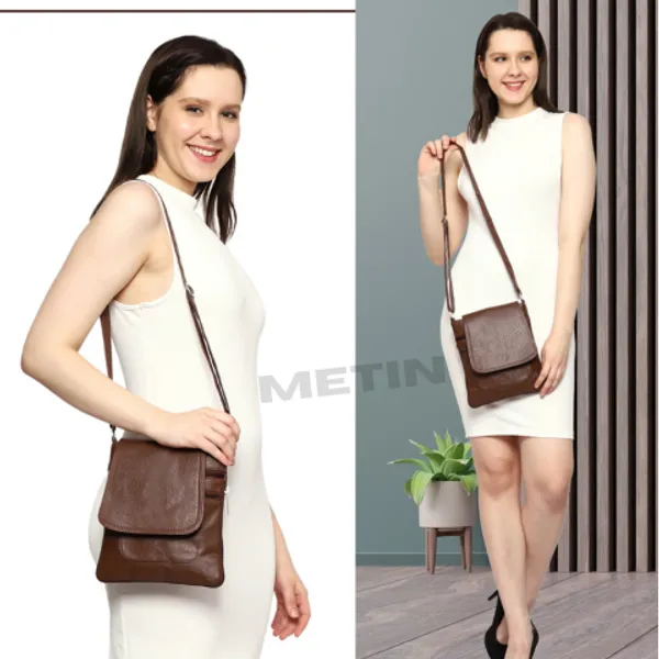Brown_Premium_Faux_Leather_Sling_Bag_For_Women
