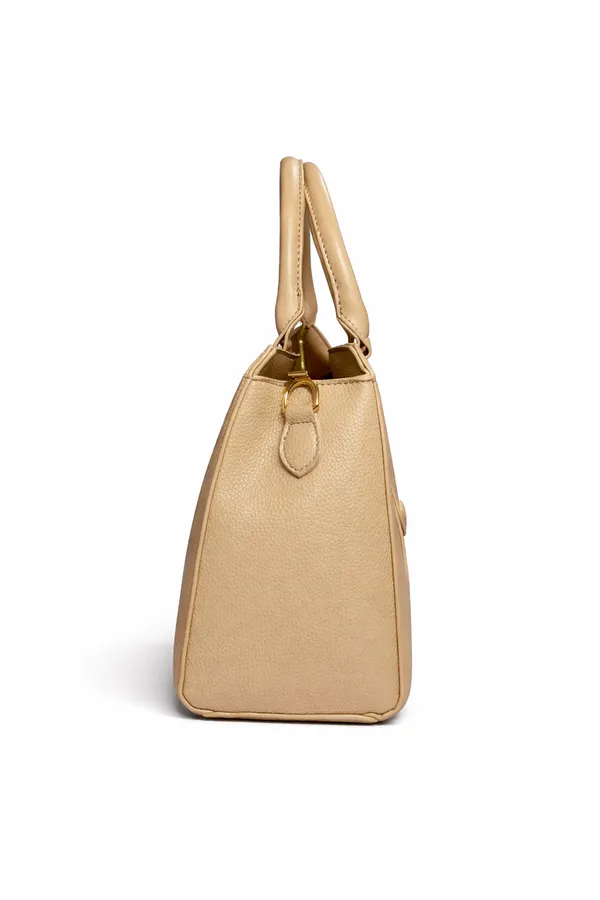 Beige_Premium_Faux_Leather_Tote_Handbag_For_Women