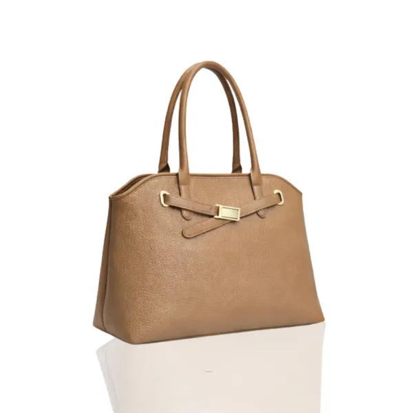 Beige_Premium_Faux_Leather_Tote_Handbag_For_Women