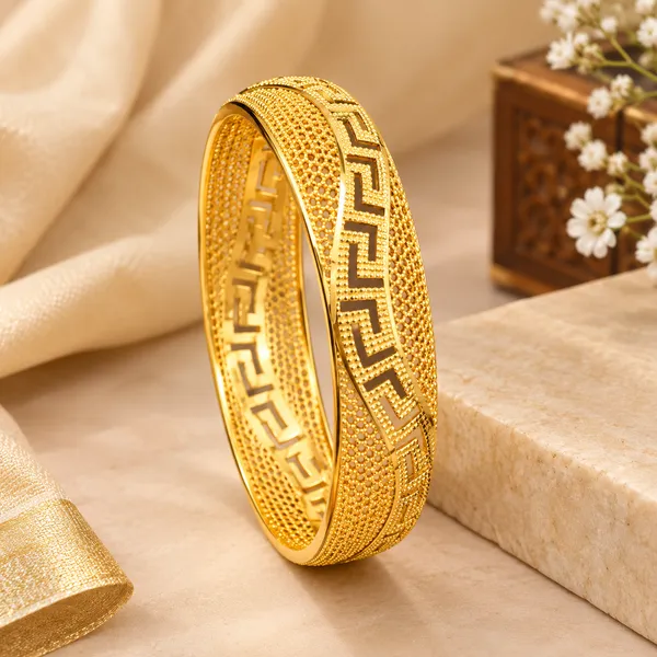 Gold-Tone_Greek_Key_Textured_Traditional_Bangles_Set_of_2_for_Women
