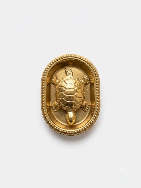 Gold-Tone_Tortoise_Figurine_With_Yantra_Design