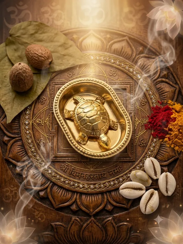 Gold-Tone_Tortoise_Figurine_With_Yantra_Design