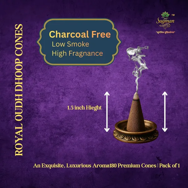 Oudh_Dhoop_Cone_Incense_With_Ceramic_Holder