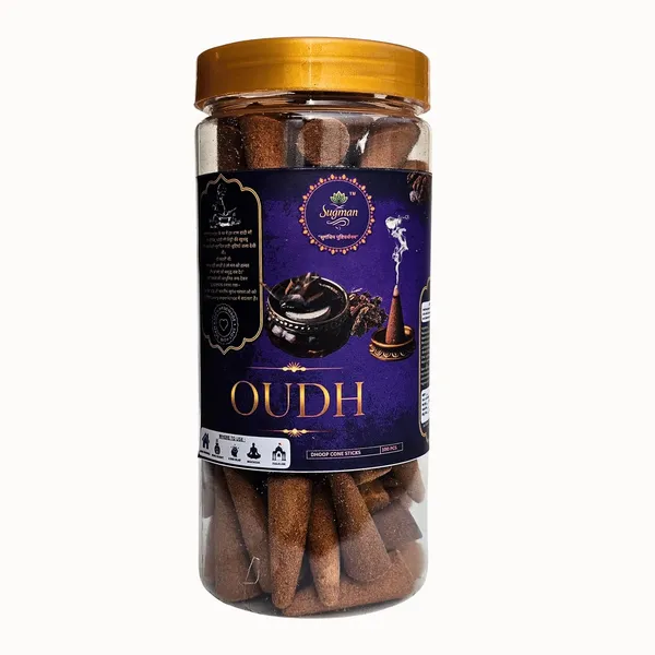 Oudh_Dhoop_Cone_Incense_With_Ceramic_Holder