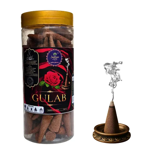 Incense_Dhoop_Cones_With_Ceramic_Holder