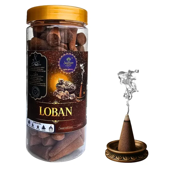 Loban_Dhoop_Cone_Incense_With_Ceramic_Holder