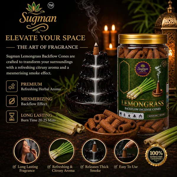 Sugman_Lemongrass_Backflow_Dhoop_Cones