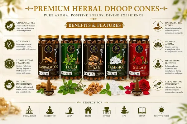Sugman_5-In-1_Herbal_Dhoop_Cones_Loban_Sandalwood_Tulsi_Camphor_Rose