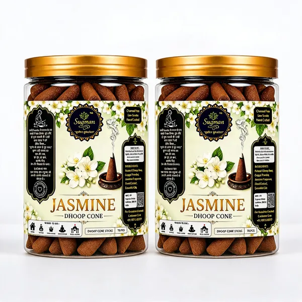 Sugman_Jasmine_Charcoal_Free_Dhoop_Cones_Floral_Incense_-_Pack_of_2