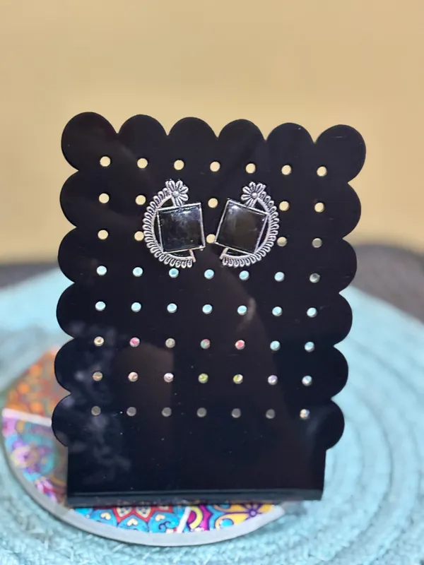 Silver-Toned_Oxidized_Square_Stud_Earrings_for_Women
