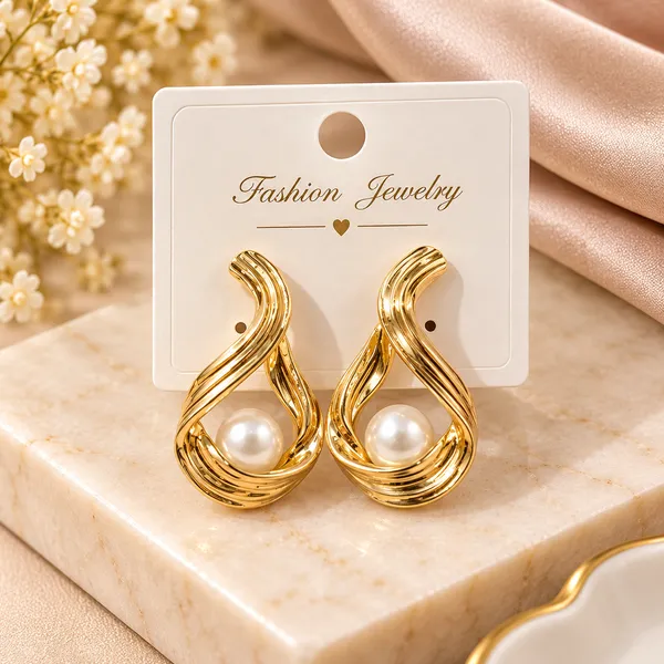 Gold_Tone_Pearl_Drop_Earrings_for_Women