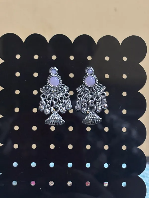Silver-Tone_Oxidized_Jhumka_Earrings_for_Women