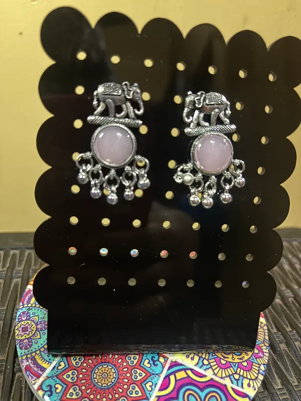 Silver-Tone_Elephant_Drop_Earrings_for_Women