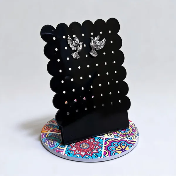 Black_Metal_Decorative_Earring_Holder_Stand