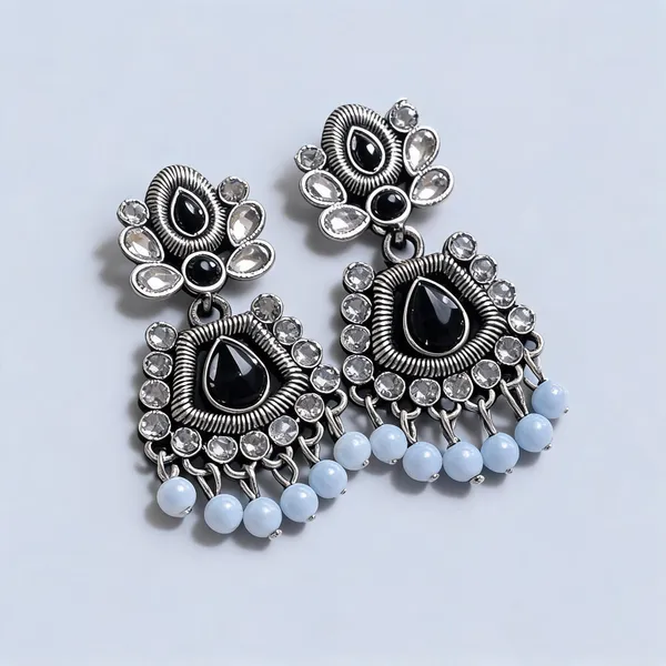 Black_&_Silver_Oxidised_Metal_Chandbali_Earrings_For_Women