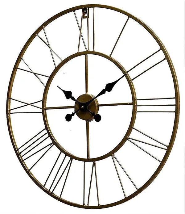 Roman_Numeral_Metal_Wall_Clock