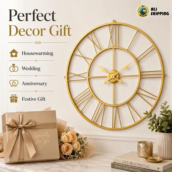 Metal_Wall_Clock_With_Roman_Numerals