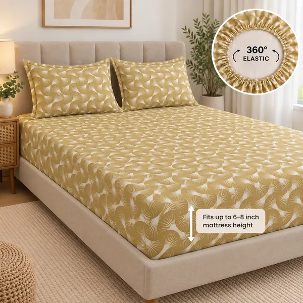 Printed_Elastic_Fitted_Bedsheet_Set_With_Pillow_Covers