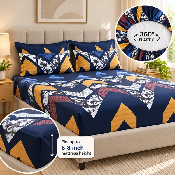 Modern_Geometric_Print_Fitted_Bedsheet