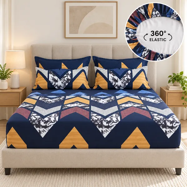 Modern_Geometric_Print_Fitted_Bedsheet