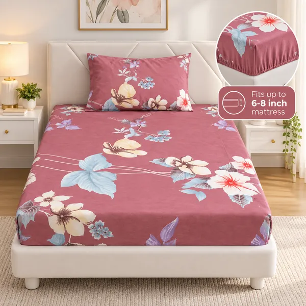 Rosewood_Bloom_|_Single_Bed_Fitted_Bedsheet_+_1_Pillow_Cover_|_360°_Elastic