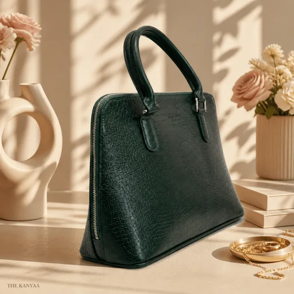 Deep_Moss_Green_Leather_Structured_Bowler_Bag_For_Women